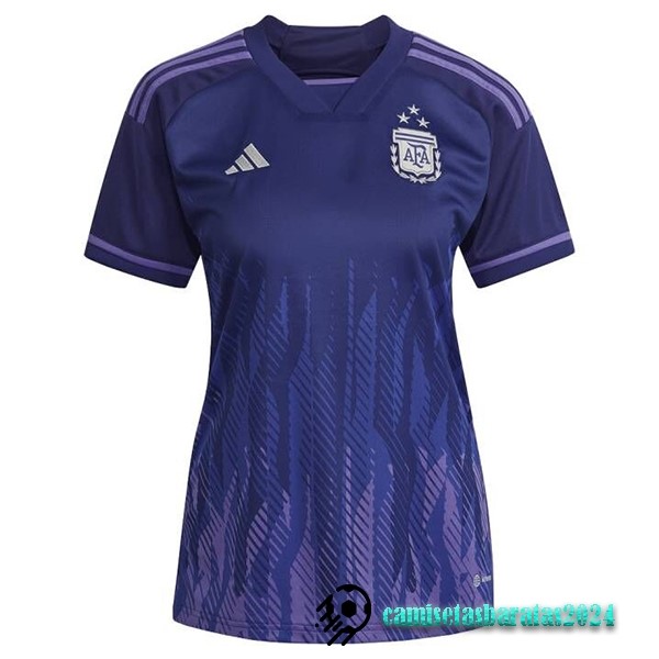 Replicas Segunda Camiseta Mujer Argentina 3 Stars 2022 Purpura