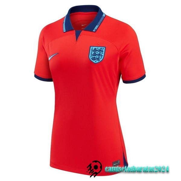Replicas Segunda Camiseta Mujer Inglaterra 2022 Rojo