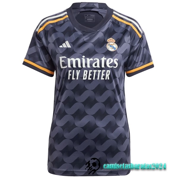 Replicas Segunda Camiseta Mujer Real Madrid 2023 2024 Gris