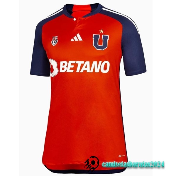 Replicas Segunda Camiseta Mujer Universidad De Chile 2023 2024 Rojo