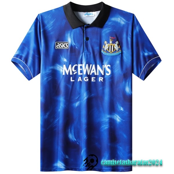 Replicas Segunda Camiseta Newcastle United Retro 1993 1995 Azul