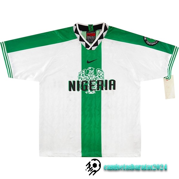 Replicas Segunda Camiseta Nigeria Retro 1996 Blanco