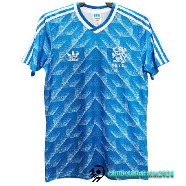 Replicas Segunda Camiseta Países Bajos Retro 1988 Azul