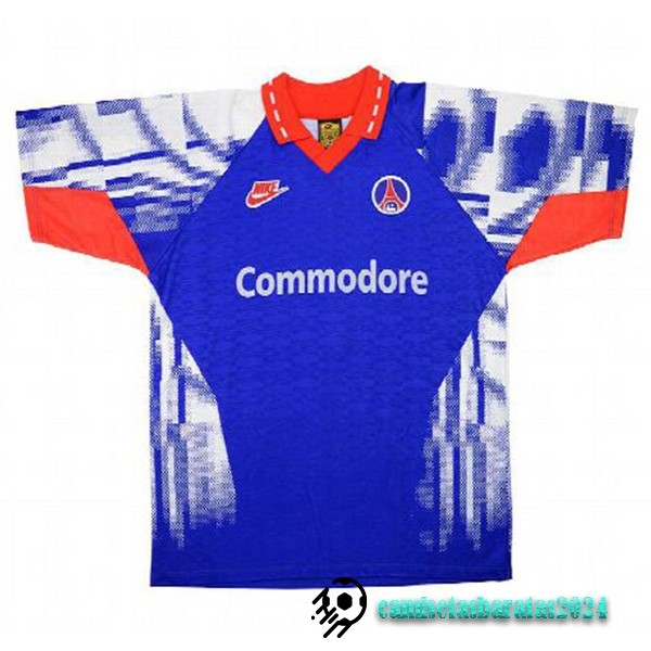 Replicas Segunda Camiseta Paris Saint Germain Retro 1992 1993 Azul