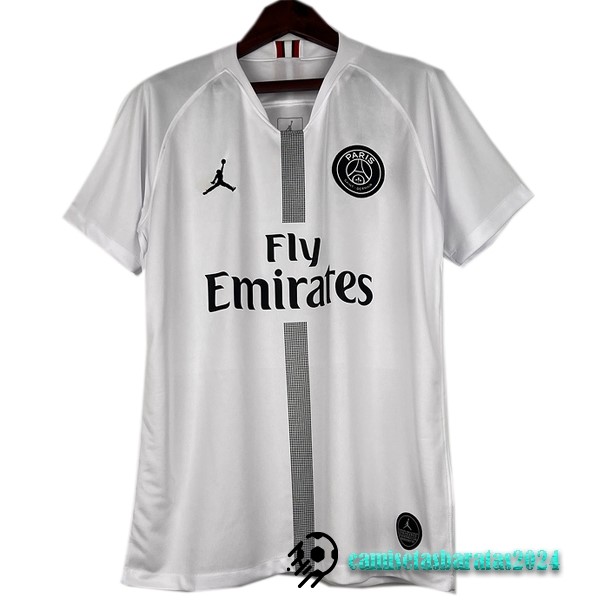 Replicas Segunda Camiseta Paris Saint Germain Retro 2018 2019 Blanco