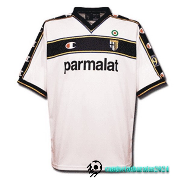 Replicas Segunda Camiseta Parma Retro 2002 2003 Blanco