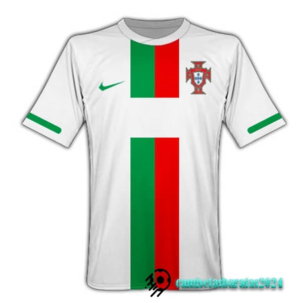 Replicas Segunda Camiseta Portugal Retro 2010 Blanco