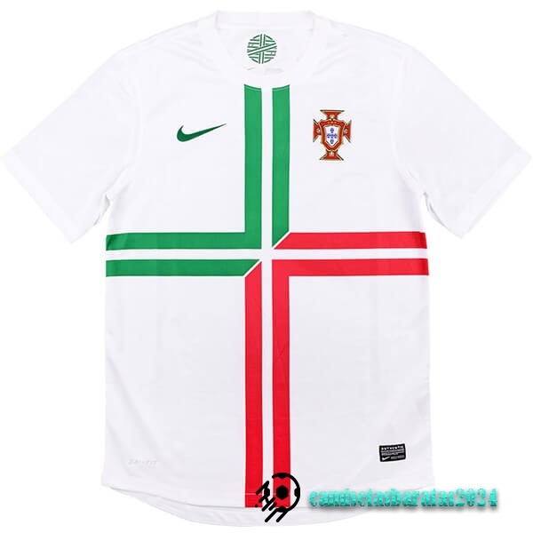 Replicas Segunda Camiseta Portugal Retro 2012 Blanco