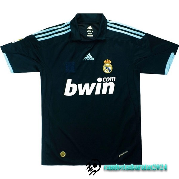 Replicas Segunda Camiseta Real Madrid Retro 2009 2010 Negro