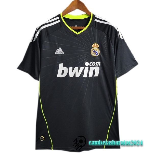 Replicas Segunda Camiseta Real Madrid Retro 2010 2011 Negro