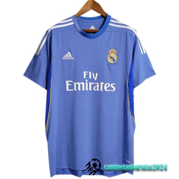 Replicas Segunda Camiseta Real Madrid Retro 2013 2014 Azul