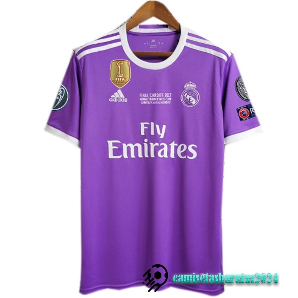 Replicas Segunda Camiseta Real Madrid Retro 2016 2017 I Purpura