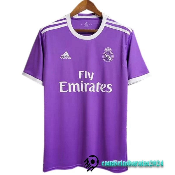 Replicas Segunda Camiseta Real Madrid Retro 2016 2017 Purpura