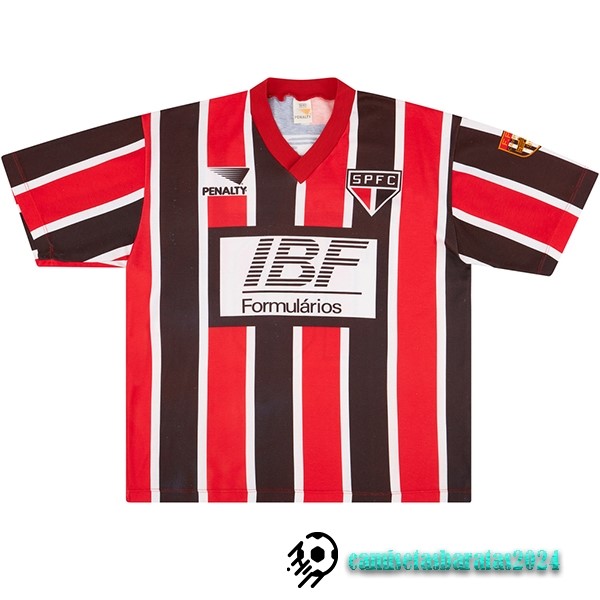 Replicas Segunda Camiseta São Paulo Retro 1992 Rojo