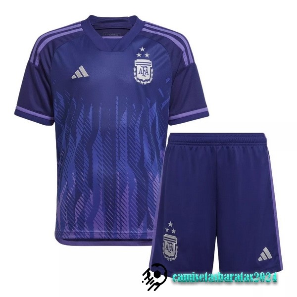 Replicas Segunda Conjunto De Niños Argentina 3 Stars 2022 Purpura