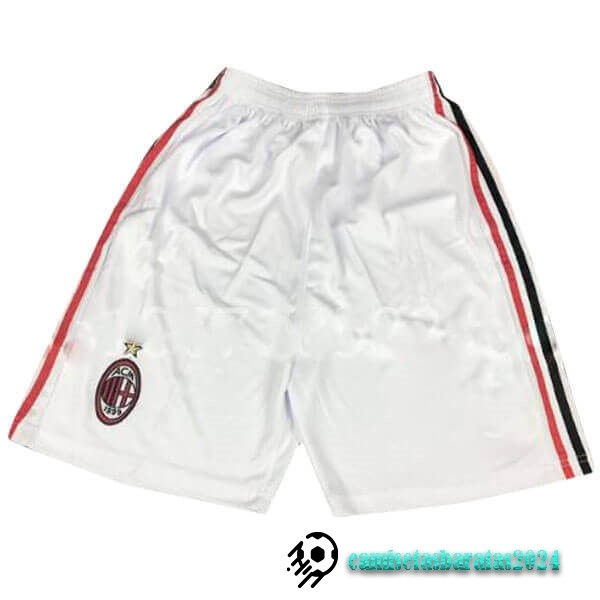 Replicas Segunda Pantalones AC Milan Retro 2008 2009 Blanco