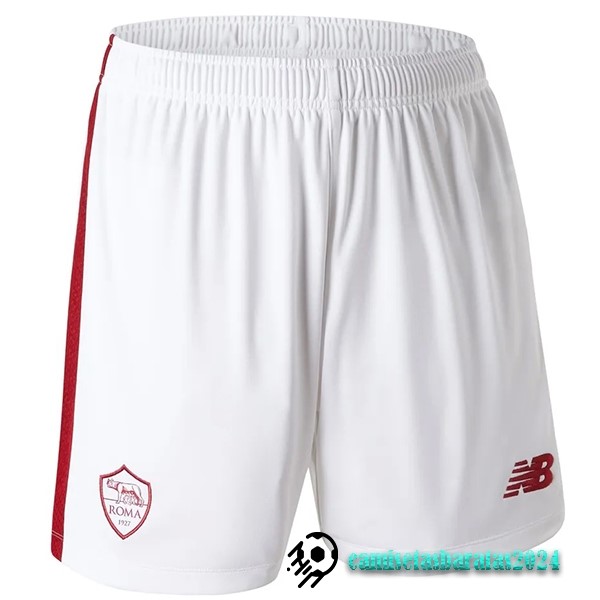 Replicas Segunda Pantalones As Roma 2022 2023 Blanco