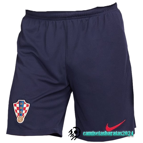 Replicas Segunda Pantalones Croacia 2022 Azul Marino