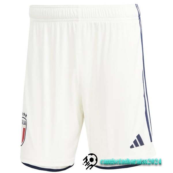 Replicas Segunda Pantalones Italia 2023 Blanco