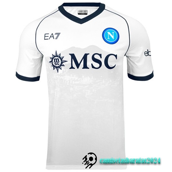 Replicas Segunda Tailandia Camiseta Napoli 2023 2024 Blanco