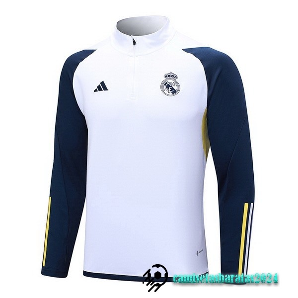 Replicas Sudadera Entrenamiento Real Madrid 2023 2024 Blanco