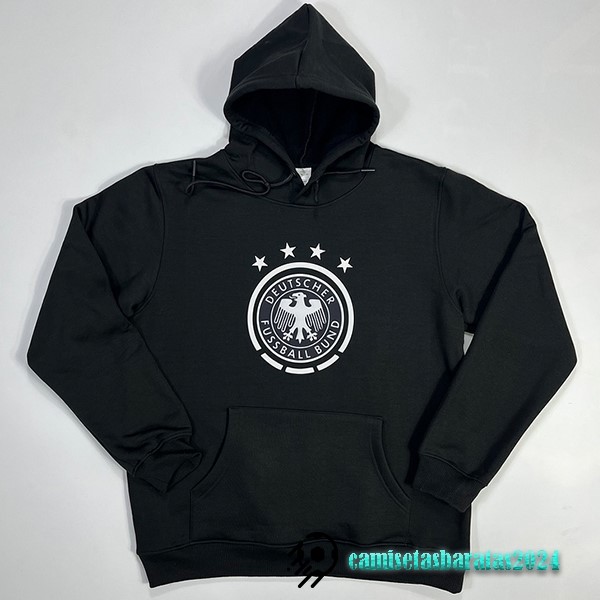 Replicas Sudaderas Con Capucha Alemania 2022 II Negro