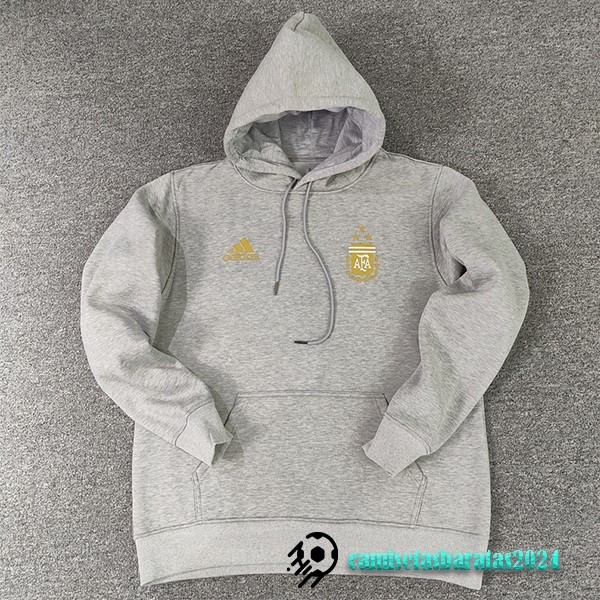 Replicas Sudaderas Con Capucha Argentina 2023 Gris