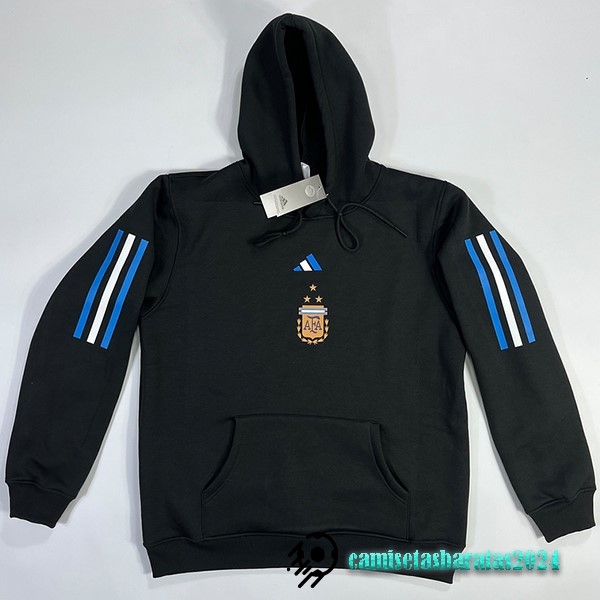 Replicas Sudaderas Con Capucha Argentina 2023 II Negro