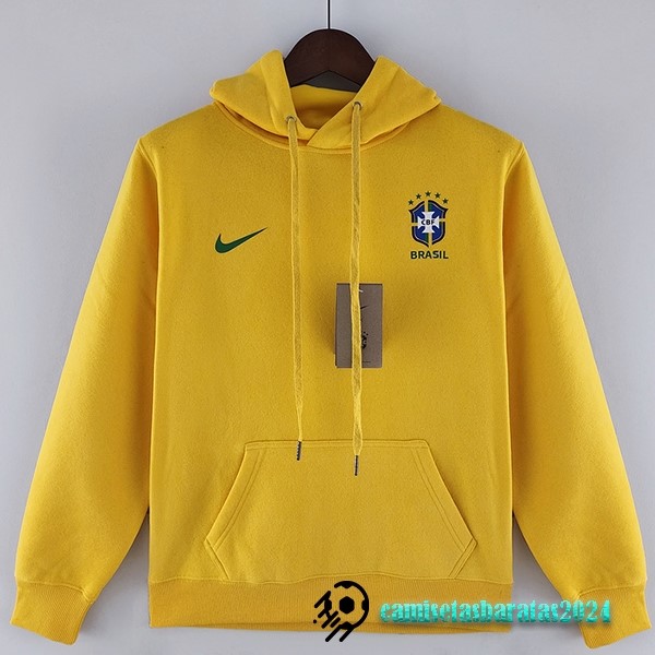 Replicas Sudaderas Con Capucha Brasil 2022 Amarillo