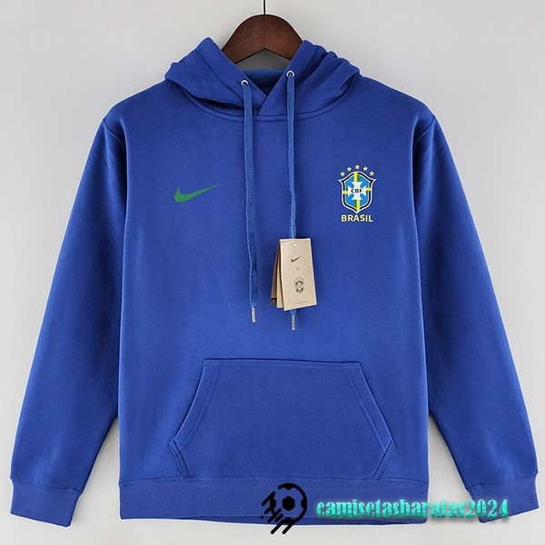 Replicas Sudaderas Con Capucha Brasil 2022 Azul