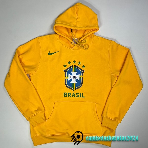 Replicas Sudaderas Con Capucha Brasil 2022 I Amarillo