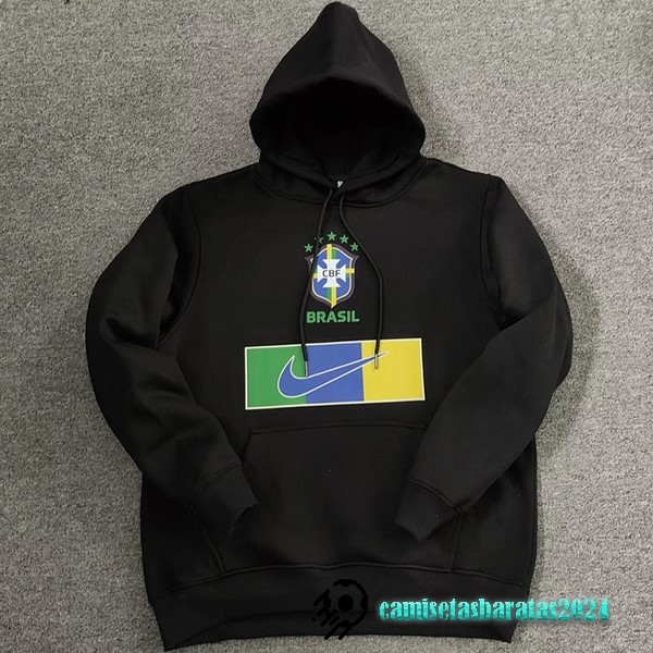 Replicas Sudaderas Con Capucha Brasil 2022 I Negro