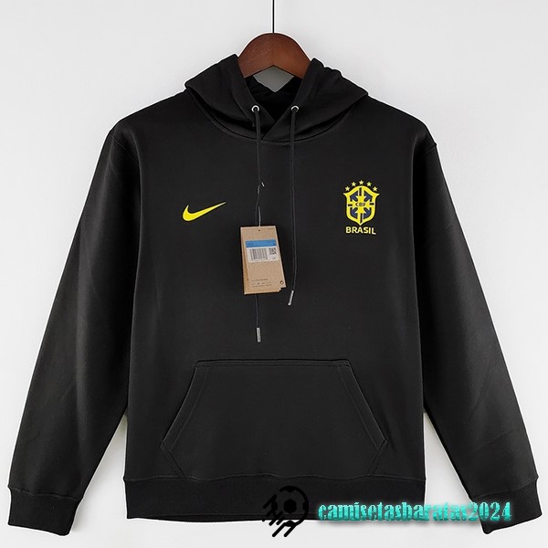 Replicas Sudaderas Con Capucha Brasil 2022 Negro