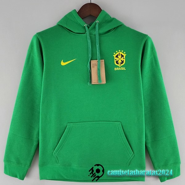 Replicas Sudaderas Con Capucha Brasil 2022 Verde