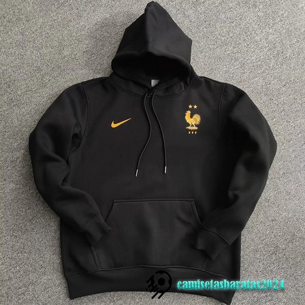 Replicas Sudaderas Con Capucha Francia 2022 II Negro