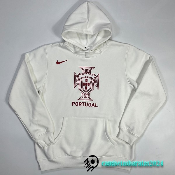 Replicas Sudaderas Con Capucha Portugal 2022 I Blanco