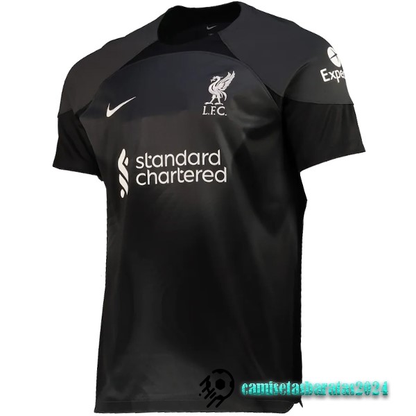 Replicas Tailandia Camiseta Portero Liverpool 2022 2023 Negro