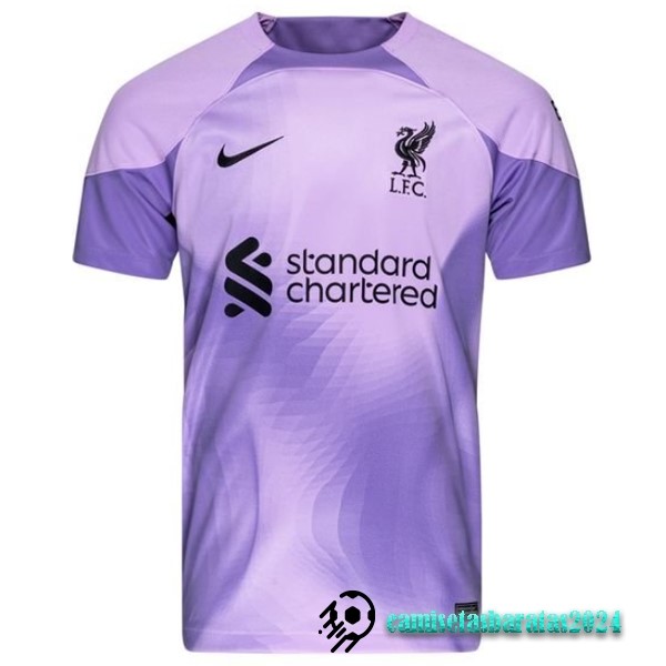 Replicas Tailandia Camiseta Portero Liverpool 2022 2023 Purpura