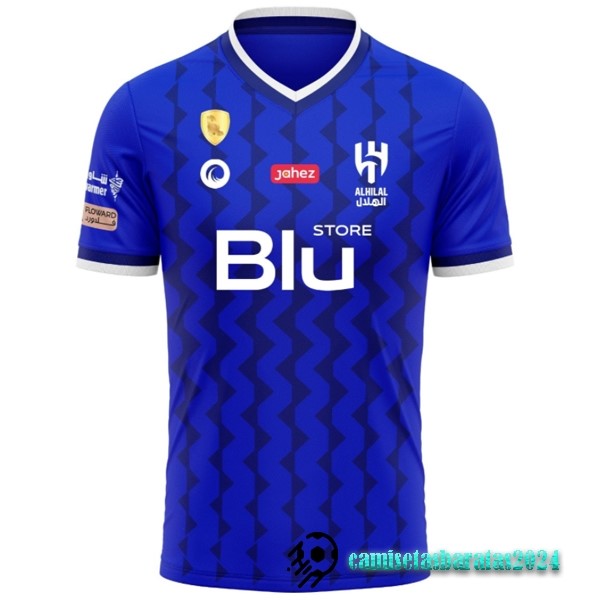 Replicas Tailandia Casa Camiseta Al Hilal Saudi FC 2022 2023 Azul