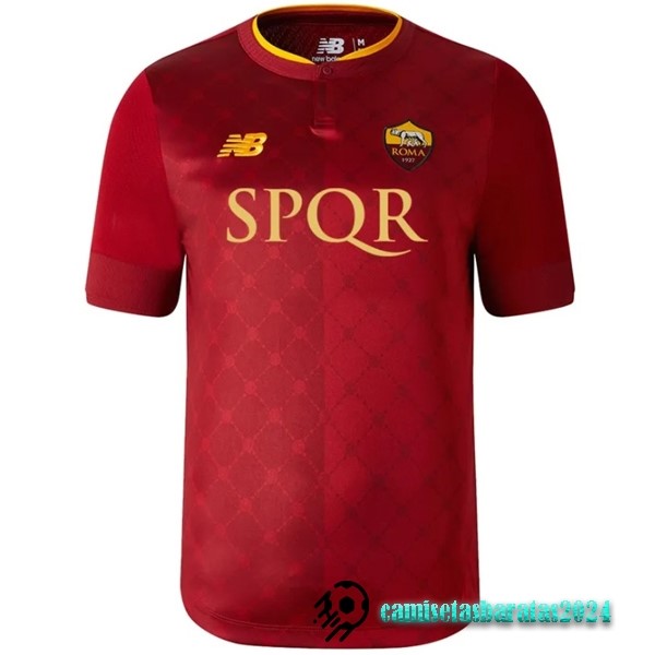 Replicas Tailandia Casa Camiseta As Roma 2022 2023 I Rojo