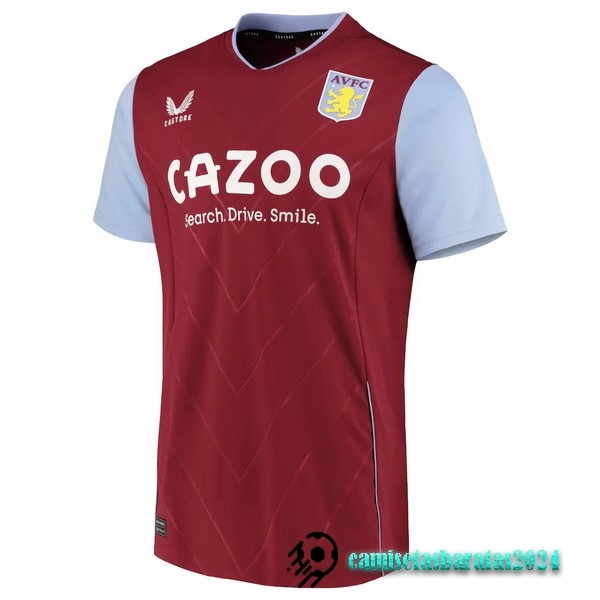 Replicas Tailandia Casa Camiseta Aston Villa 2022 2023 Rojo