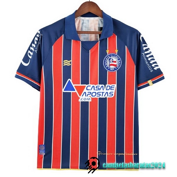 Replicas Tailandia Casa Camiseta Bahia 2022 2023 Azul Rojo