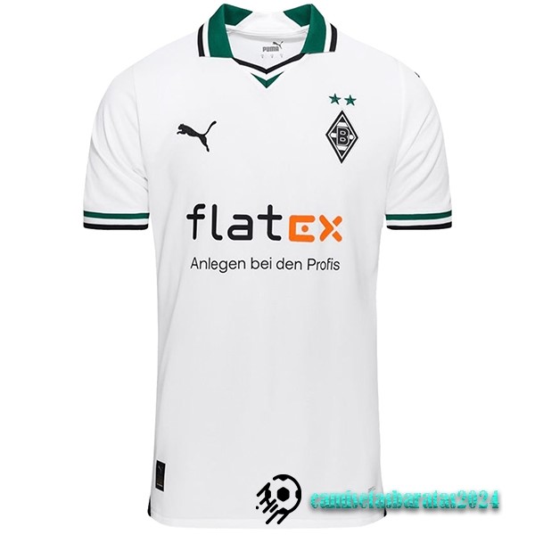 Replicas Tailandia Casa Camiseta Borussia Mönchengladbach 2023 2024 Blanco