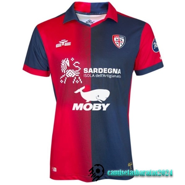 Replicas Tailandia Casa Camiseta Cagliari Calcio 2023 2024 Rojo