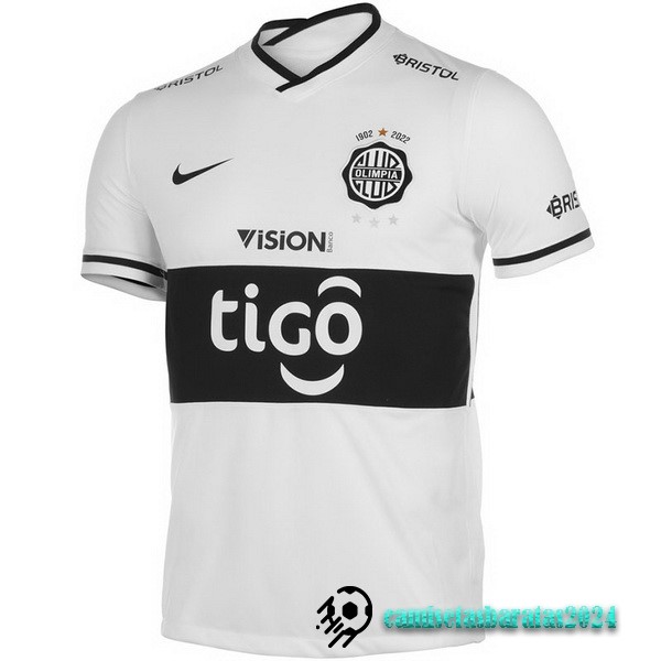 Replicas Tailandia Casa Camiseta Club Olimpia 2022 2023 Blanco
