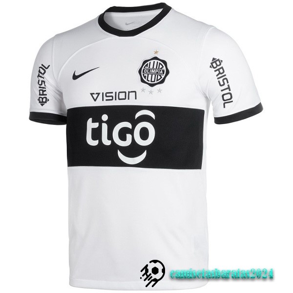Replicas Tailandia Casa Camiseta Club Olimpia 2023 2024 Blanco