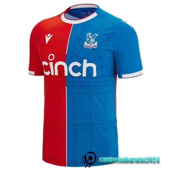 Replicas Tailandia Casa Camiseta Crystal Palace 2023 2024 Azul Rojo