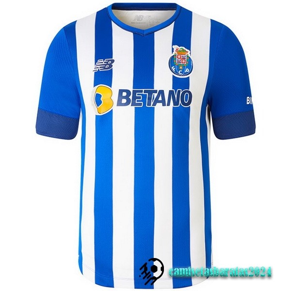 Replicas Tailandia Casa Camiseta FC Oporto 2022 2023 Blanco Azul