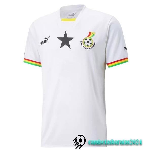 Replicas Tailandia Casa Camiseta Ghana 2022 Blanco