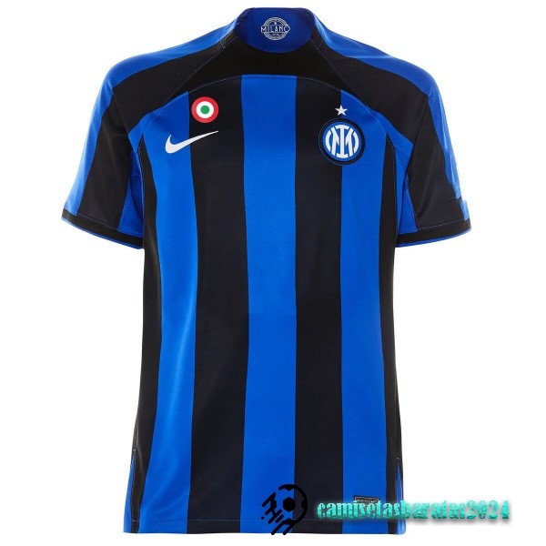 Replicas Tailandia Casa Camiseta Inter Milán 2022 2023 I Azul